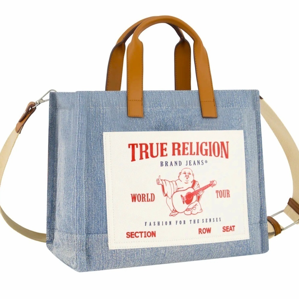 NWT True Religion Twill Medium Tote Bag SOLD OUT ONLINE!! - Picture 4 of 8